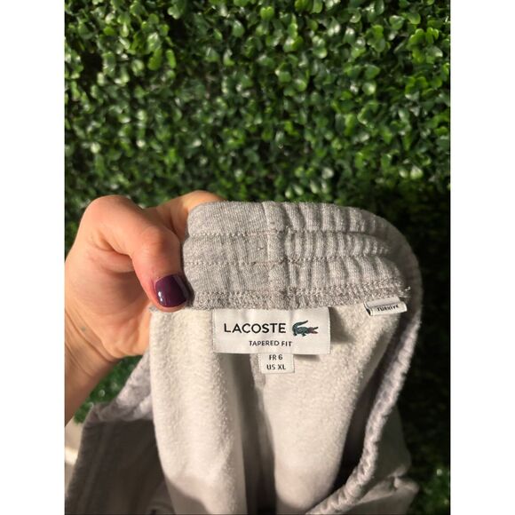Lacoste Sweatpants Mens Tapered Fit Jogger Lounge Pants Athletic Casual Sz XL Gr - Picture 3 of 4